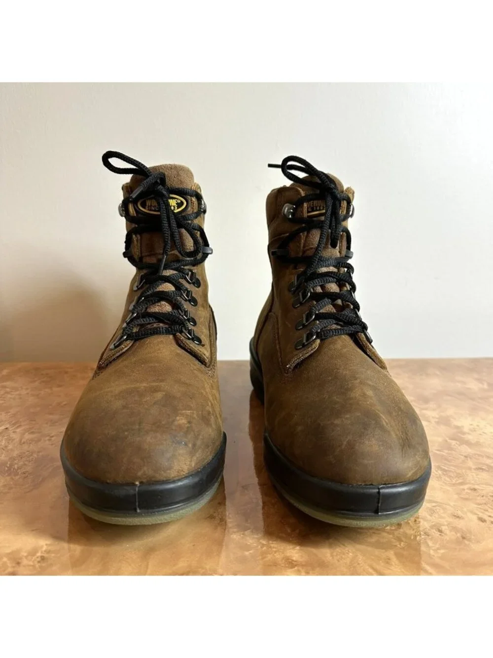 Wolverine Men's Nubuck Leather Work Hiking Boots 600G Size 9.5 EW